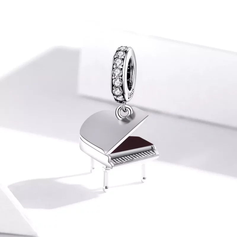(imagen para) Colgante de estilo Pandora con piano de cola - SCC1733 - Ver 2