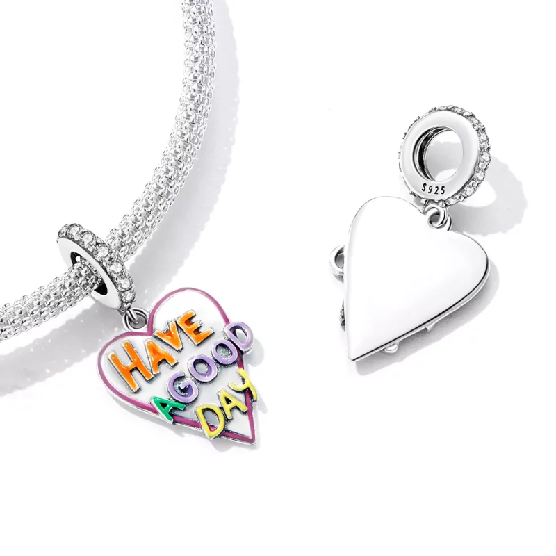 (imagen para) Colgante de letras de amor estilo Pandora - SCC2234 - Ver 4