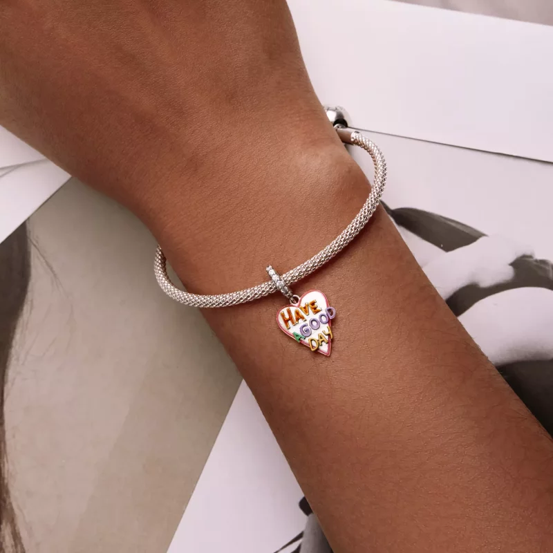 (imagen para) Colgante de letras de amor estilo Pandora - SCC2234 - Ver 6