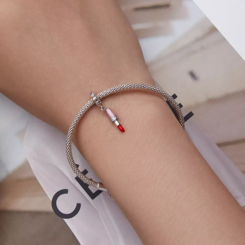 (imagen para) Colgante de lápiz labial estilo Pandora - SCC2390 - Ver 5