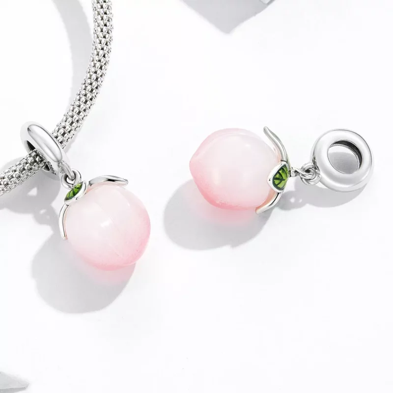 (imagen para) Colgante de melocotones estilo Pandora - SCC2177 - Ver 4