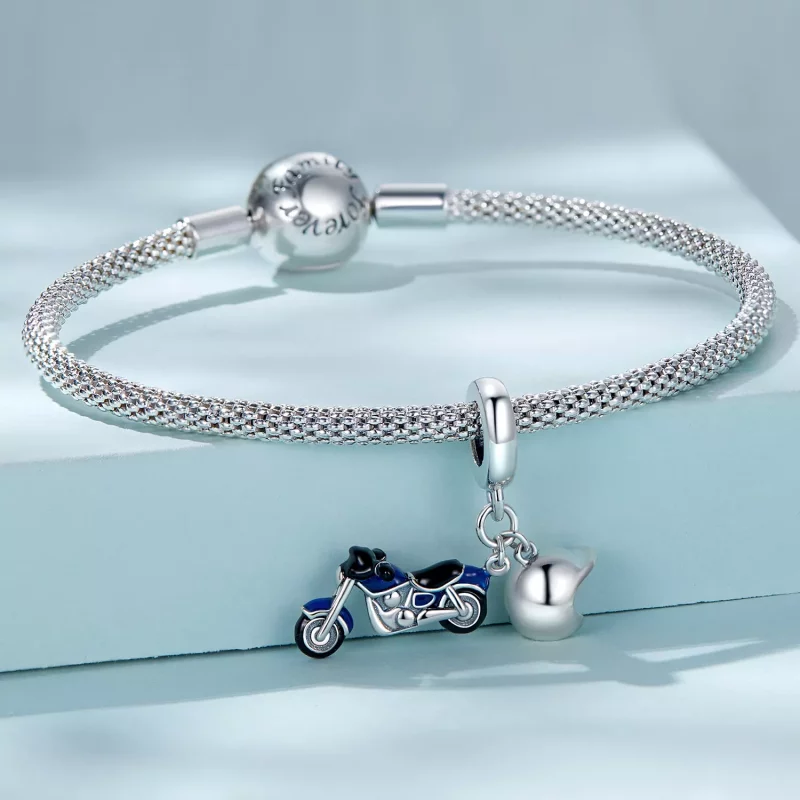 (imagen para) Colgante de motocicleta estilo Pandora - SCC2364 - Ver 3