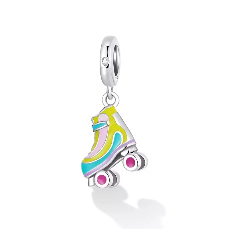 (imagen para) Colgante de patines de hielo estilo Pandora - SCC2213 - Ver 2