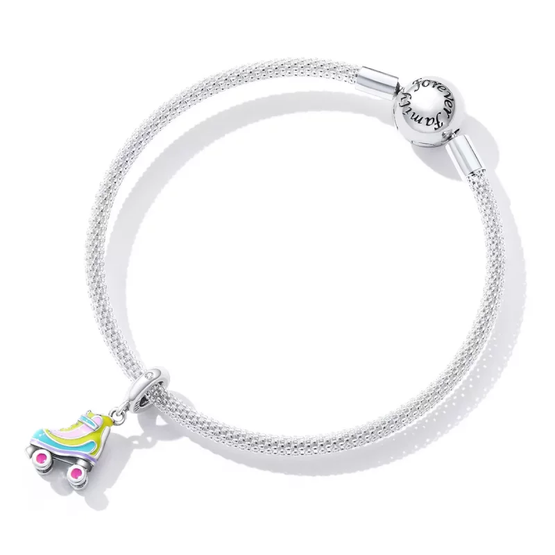 (imagen para) Colgante de patines de hielo estilo Pandora - SCC2213 - Ver 5