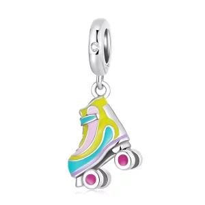 Colgante de patines de hielo estilo Pandora - SCC2213 (imagen para) Colgante de patines de hielo estilo Pandora - SCC2213