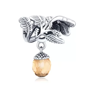 Colgante de piña de la suerte en estilo Pandora de plata - BSC336 (imagen para) Colgante de piña de la suerte en estilo Pandora de plata - BSC336
