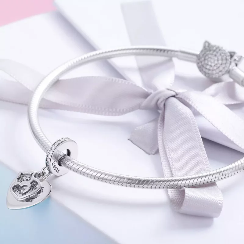 (imagen para) Colgante de plata estilo Pandora de lindo perezoso - SCC866 - Ver 4
