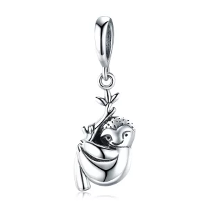 Colgante de plata estilo Pandora de lindo perezoso - SCC866 (imagen para) Colgante de plata estilo Pandora de lindo perezoso - SCC866