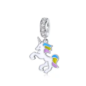 (imagen para) Colgante de unicornio de fantasía estilo Pandora - BSC075