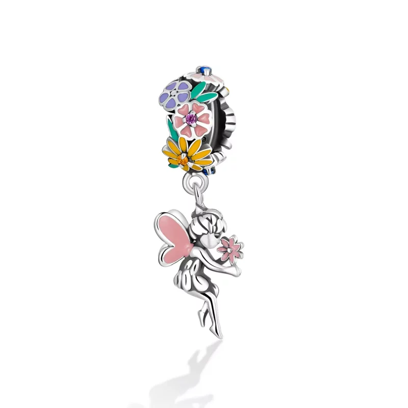 (imagen para) Colgante Elfo Flor Estilo Pandora - BSC592 - Ver 2