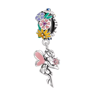 (imagen para) Colgante Elfo Flor Estilo Pandora - BSC592