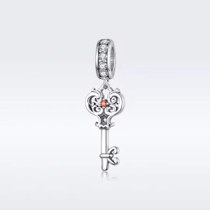 (imagen para) Colgante Heartslock plateado estilo Pandora - BSC092