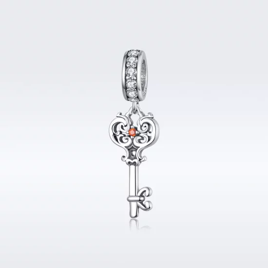 (imagen para) Colgante Heartslock plateado estilo Pandora - BSC092