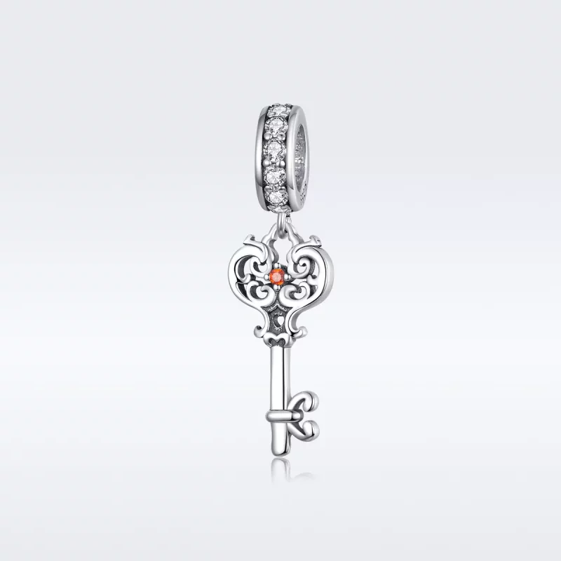 (imagen para) Colgante Heartslock plateado estilo Pandora - BSC092