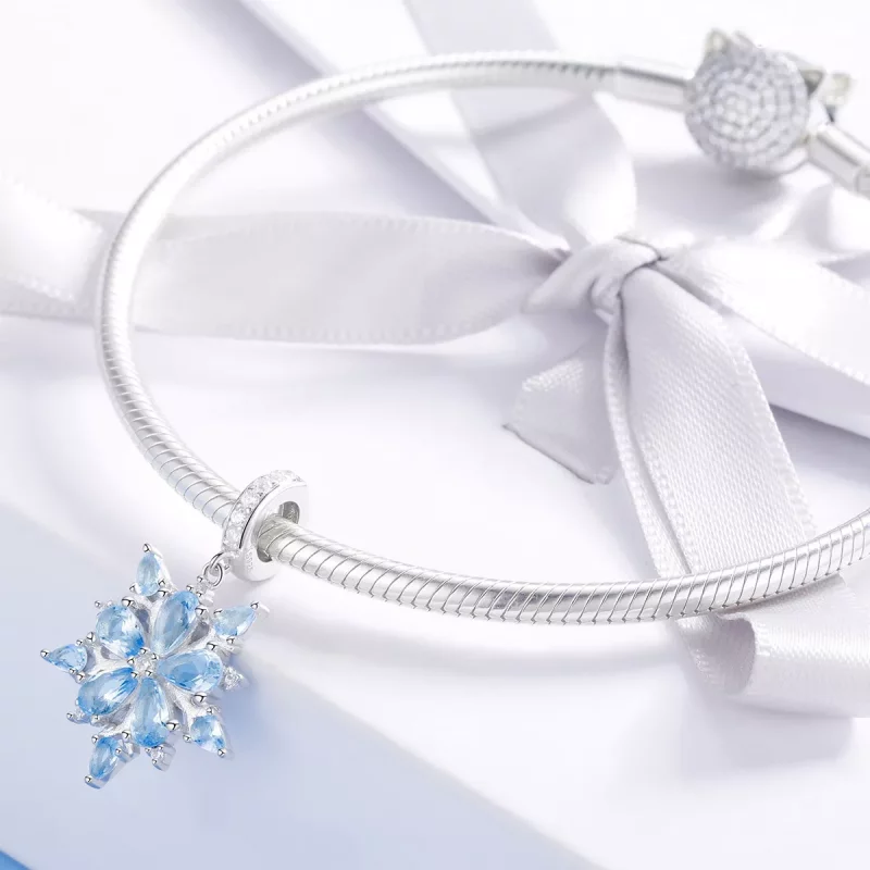 (imagen para) Colgante Pandora de Copos de Nieve de Plata - SCC940 - Ver 3