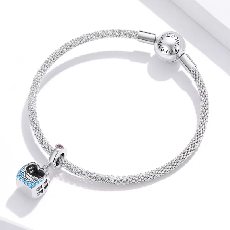 (imagen para) Colgante pequeño estilo Pandora de teleférico - SCC1741 - Ver 3