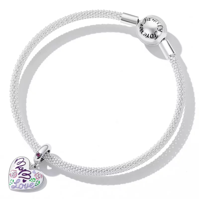 (imagen para) Día de la Madre estilo Pandora - Corazones de graffiti coloridos cuelgan - BSC59 - Ver 5