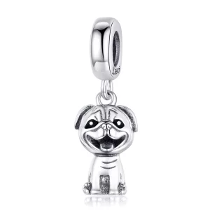 (imagen para) Dije colgante estilo Pandora de pug - SCC1320