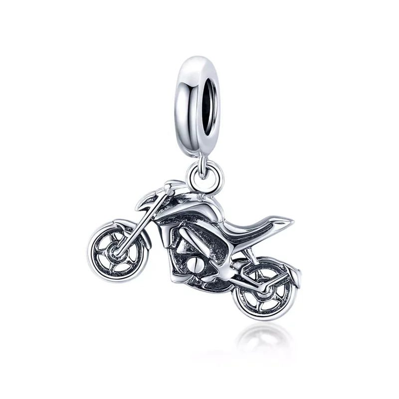 (imagen para) Dije de moto plateada estilo Pandora - SCC1712