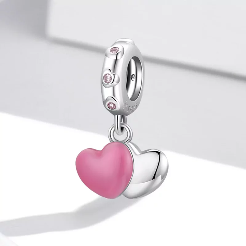 (imagen para) Doble amor colgante estilo Pandora - SCC2006 - Ver 2