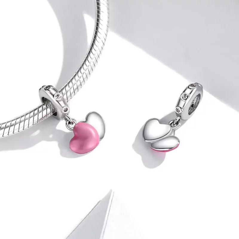 (imagen para) Doble amor colgante estilo Pandora - SCC2006 - Ver 4