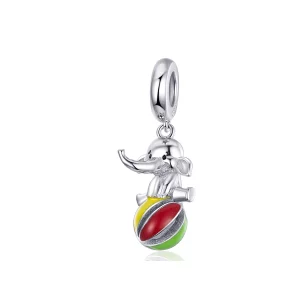 Elefante colgante estilo Pandora - BSC091 (imagen para) Elefante colgante estilo Pandora - BSC091