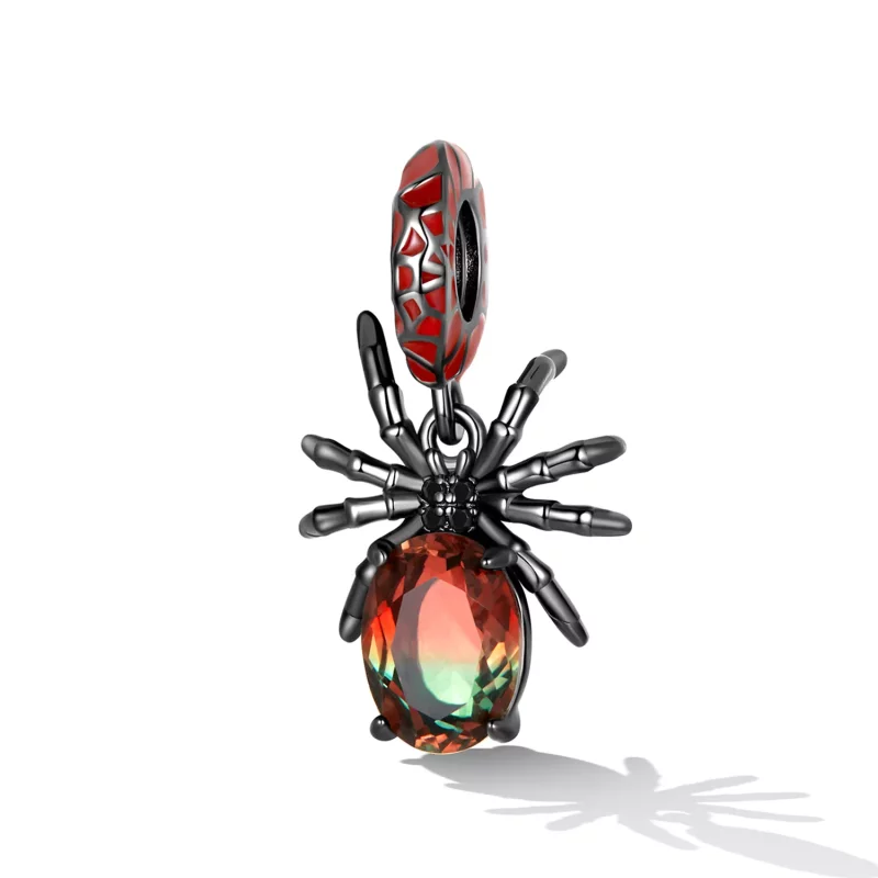 (imagen para) Estilo Pandora Araña Oscura Colgante - SCC2292 - Ver 2