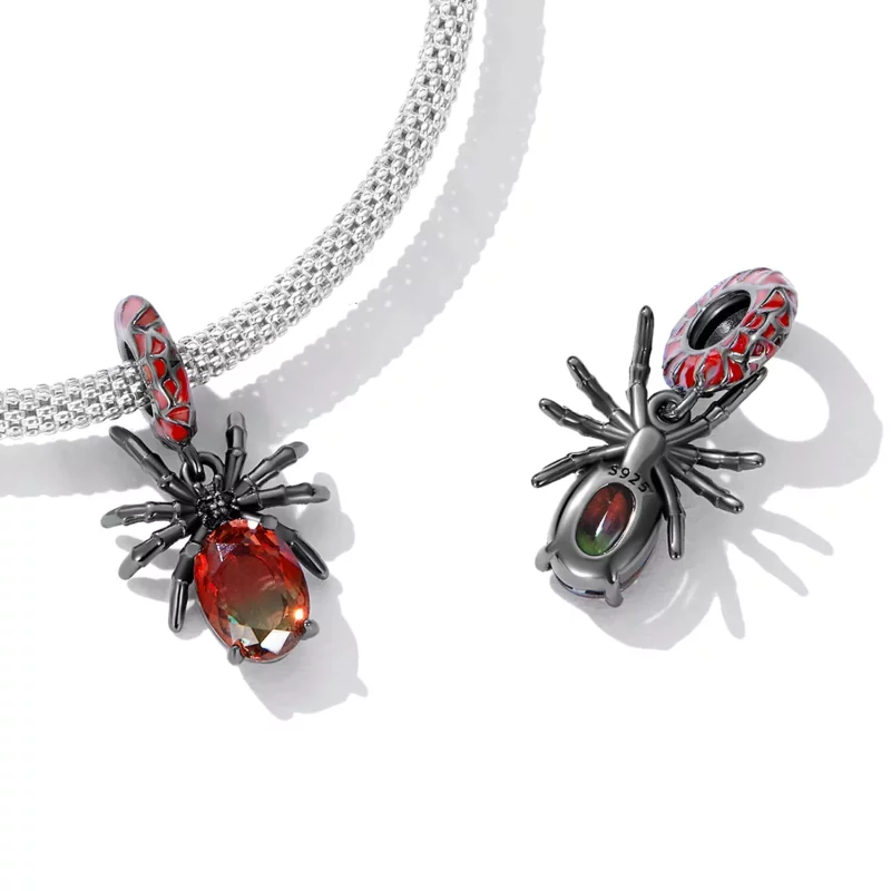 (imagen para) Estilo Pandora Araña Oscura Colgante - SCC2292 - Ver 4