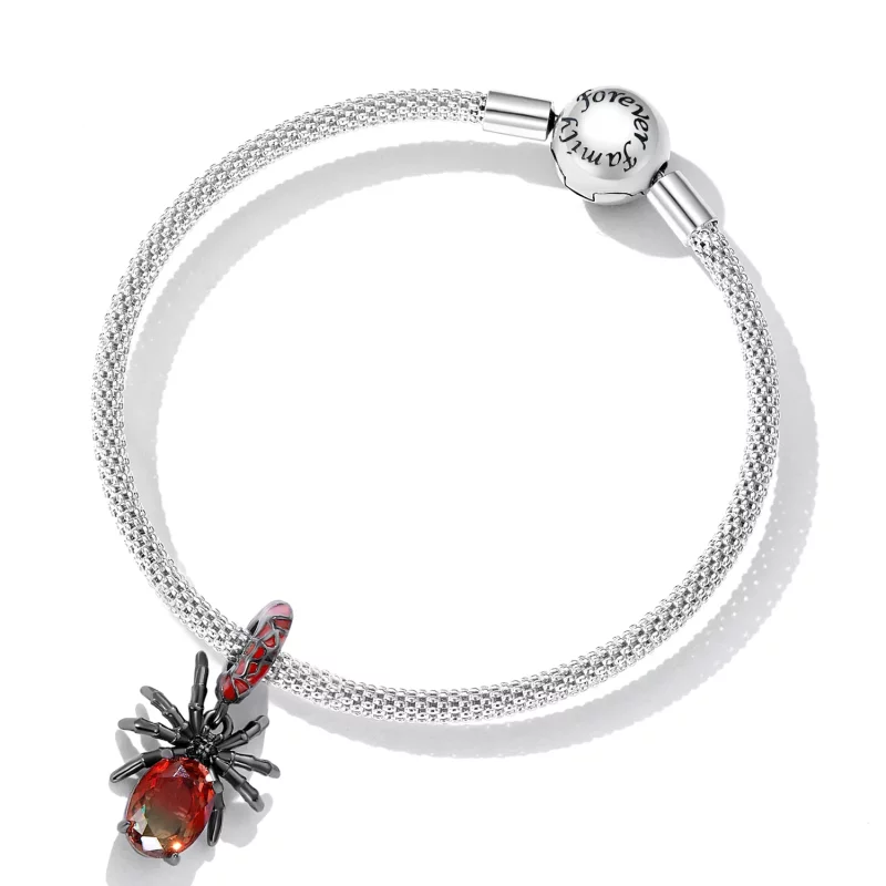 (imagen para) Estilo Pandora Araña Oscura Colgante - SCC2292 - Ver 5