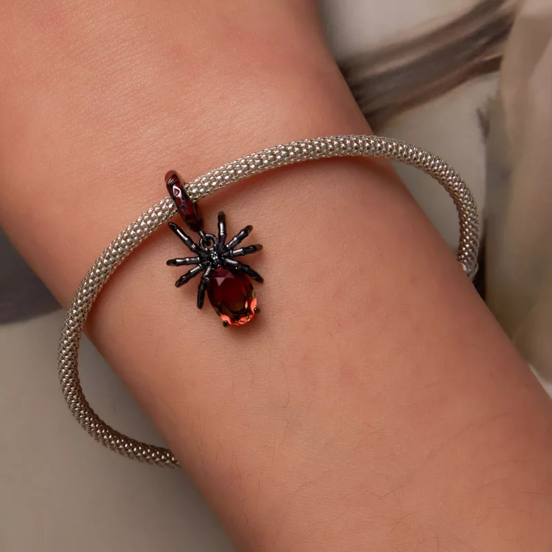 (imagen para) Estilo Pandora Araña Oscura Colgante - SCC2292 - Ver 6