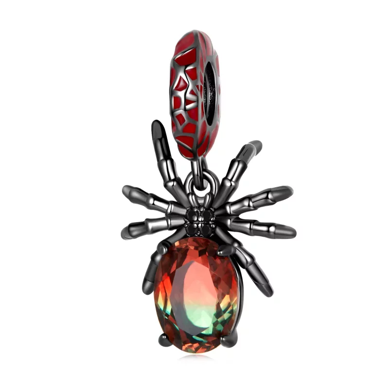 (imagen para) Estilo Pandora Araña Oscura Colgante - SCC2292