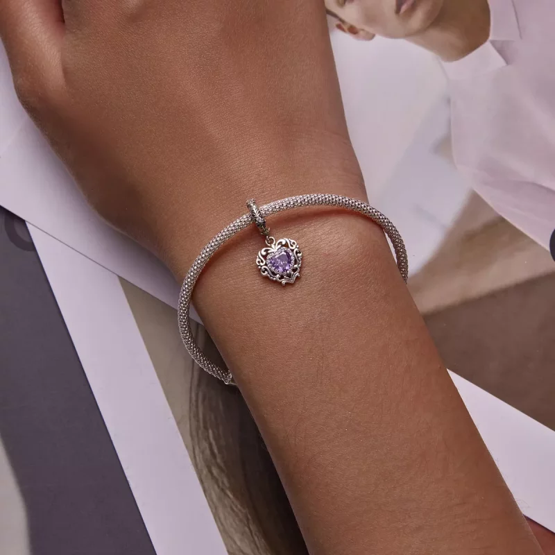 (imagen para) Estilo Pandora Clásico Love Dangle - SCC2181 - Ver 5