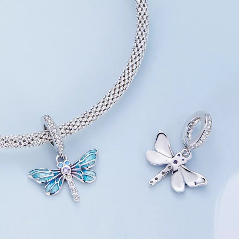 (imagen para) Estilo Pandora Colgante Libélula - BSC665 - Ver 4