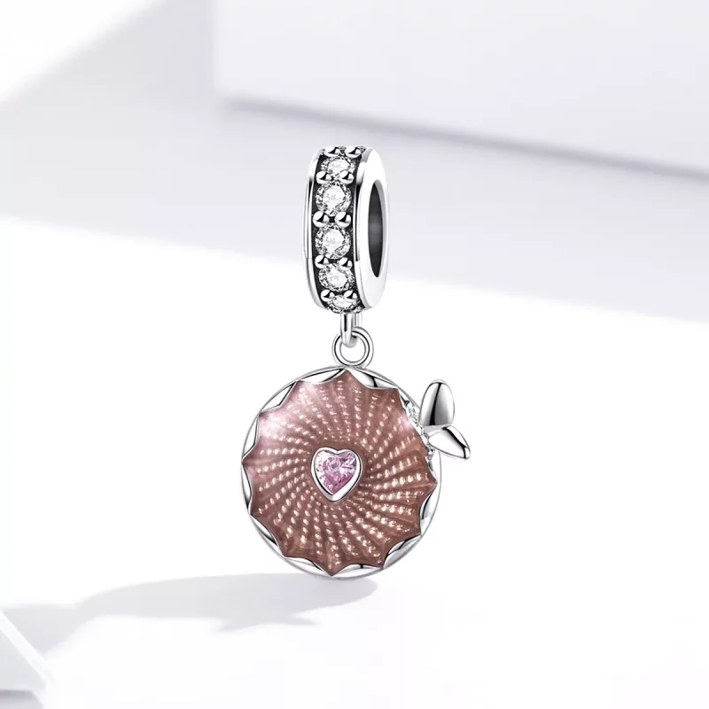 (imagen para) Estilo Pandora con brillo de flores colgantes - BSC290 - Ver 3
