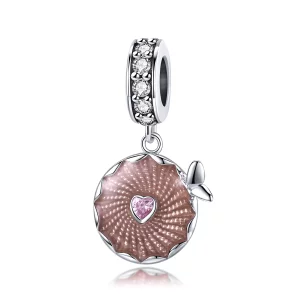 (imagen para) Estilo Pandora con brillo de flores colgantes - BSC290