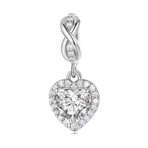 (imagen para) Estilo Pandora Corazón Brillante Colgante - BSC663