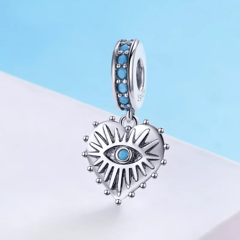 (imagen para) Estilo Pandora Corazón de Bohemia Dangle - SCC873 - Ver 2