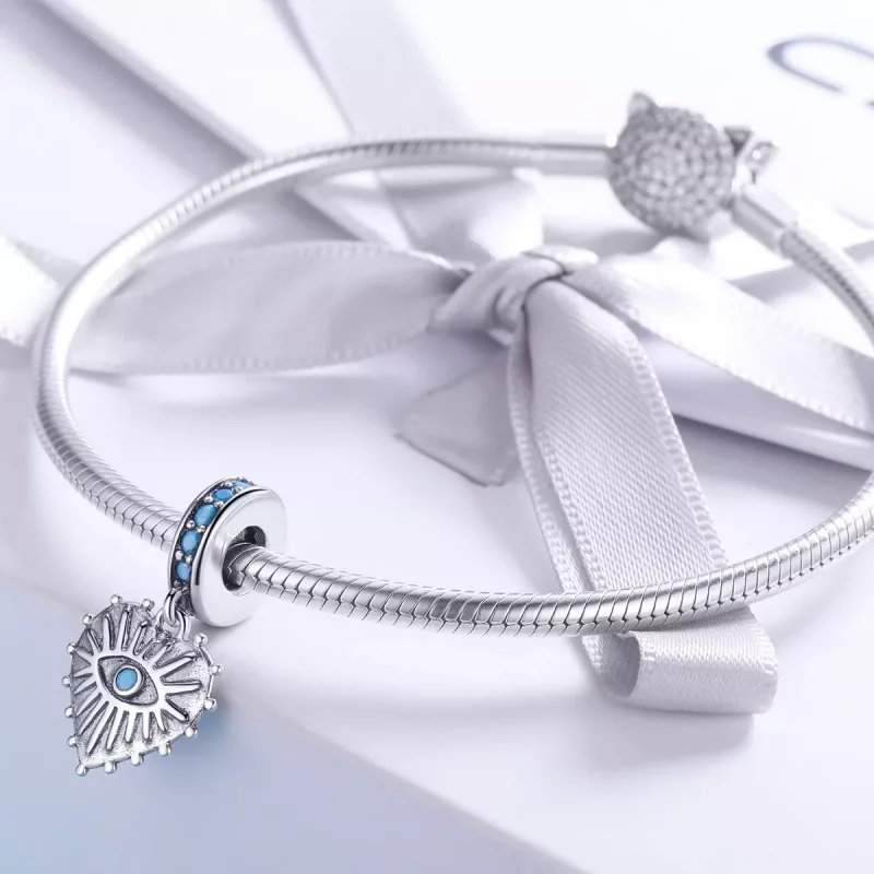 (imagen para) Estilo Pandora Corazón de Bohemia Dangle - SCC873 - Ver 3