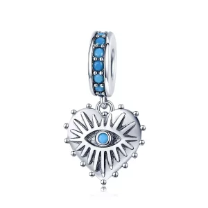 (imagen para) Estilo Pandora Corazón de Bohemia Dangle - SCC873