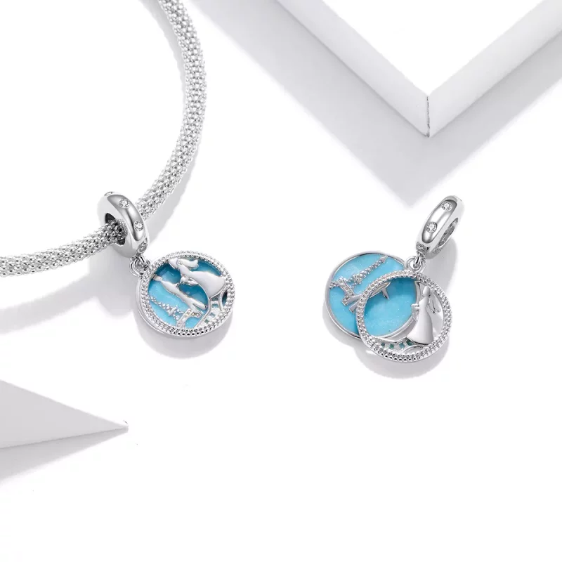 (imagen para) Estilo Pandora Encanto Romántico - Dangle BSC312 - Ver 3