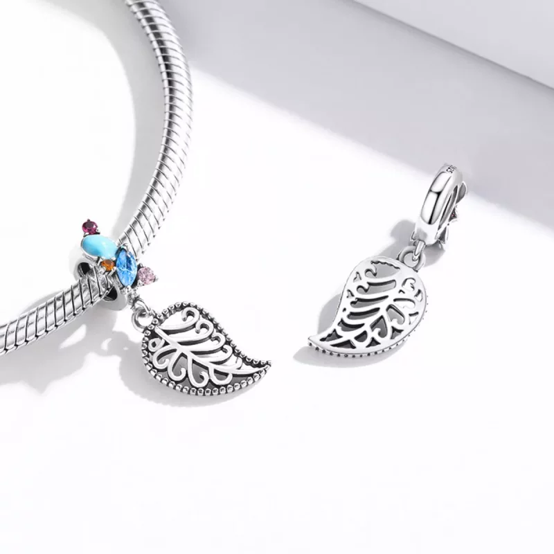(imagen para) Estilo Pandora Estilo Colgante Hojas - BSC455 - Ver 4