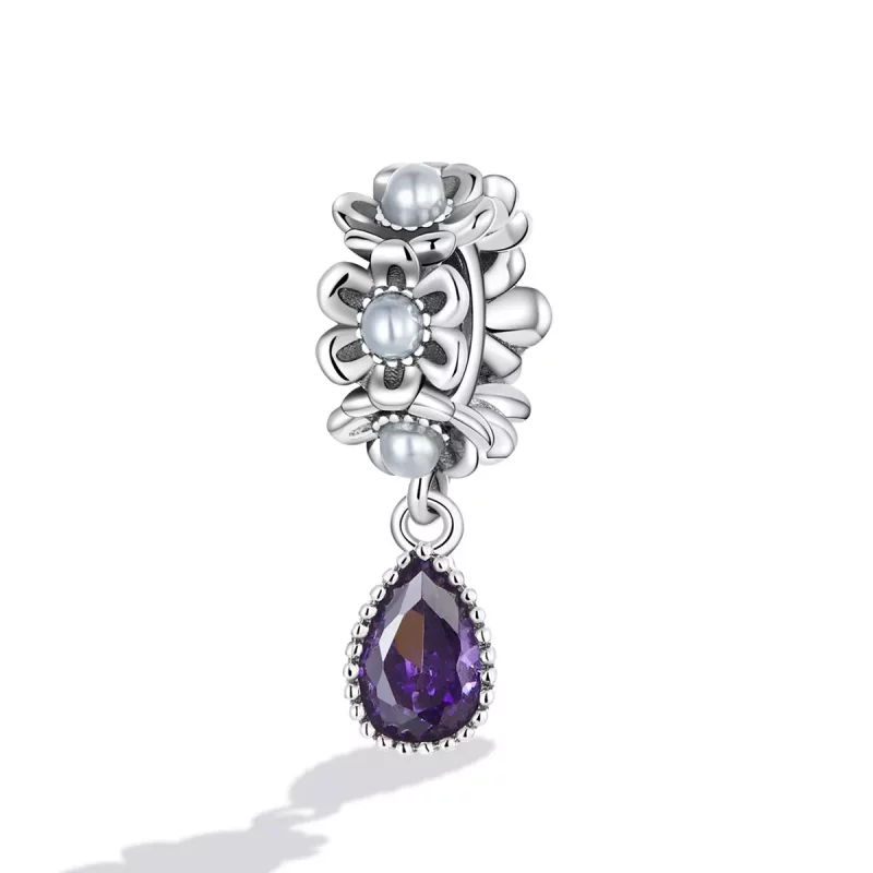 (imagen para) Estilo Pandora Gota de Agua Clásica con Dije - SCC2180 - Ver 2
