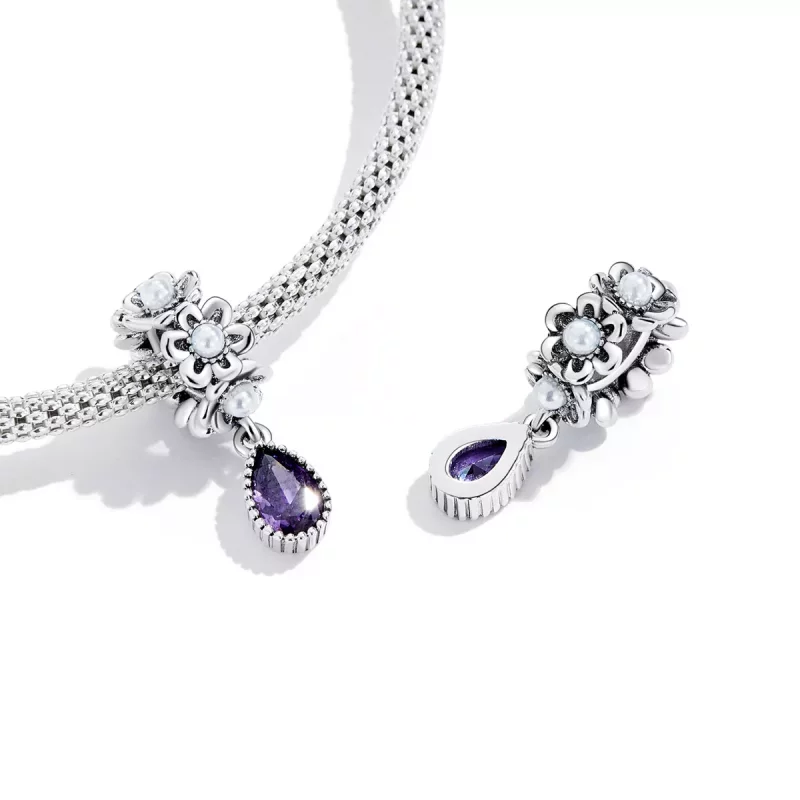 (imagen para) Estilo Pandora Gota de Agua Clásica con Dije - SCC2180 - Ver 4