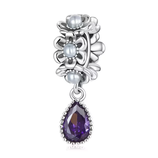 (imagen para) Estilo Pandora Gota de Agua Clásica con Dije - SCC2180