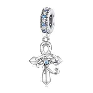 (imagen para) Estilo Pandora Ojo de Horus colgante en cruz - SCC2371