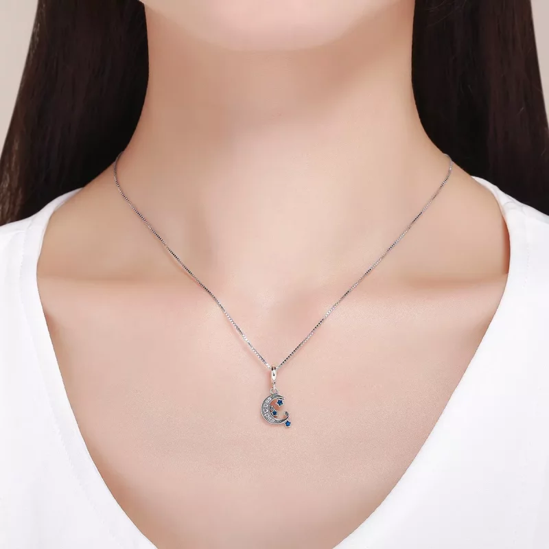 (imagen para) Estilo Pandora Plata Brillante Estrellas Colgante - SCC639 - Ver 7