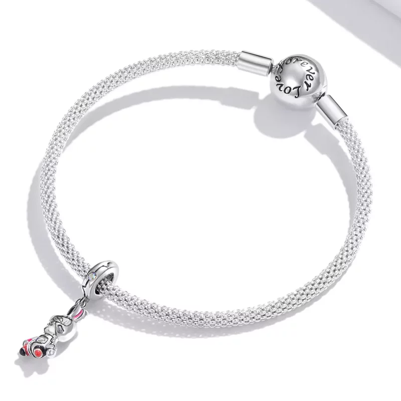 (imagen para) Estilo Pandora plata ciberpunk - Colgante de conejo mecánico - SCC1841 - Ver 3