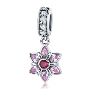 (imagen para) Estilo Pandora Plata El Baile de las Flores Dangle - SCC840