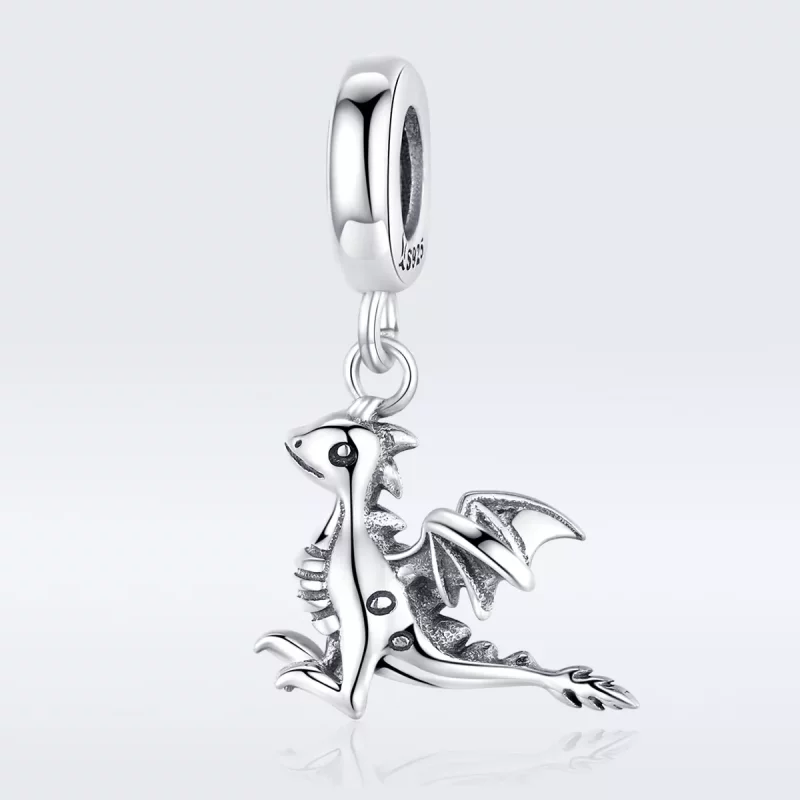 (imagen para) Estilo Pandora Plata Eres Mágico Dragón Colgante - SCC1322 - Ver 5