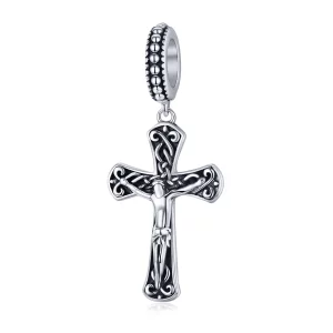 (imagen para) Estilo Pandora Plata La Cruz de Jesús Colgante - SCC1407